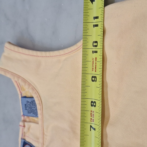 Koala Kids Sleeveless Kids Dress Embroidered Flowers Buttons‎ 24 M Orange Peach - Picture 3 of 6